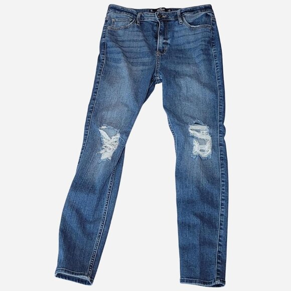Hollister Denim - Hollister High-Waisted Skinny Distressed Jeans | W29 L26 | Y2K